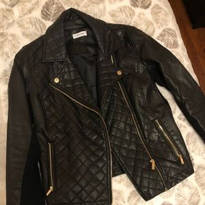 Calvin Klein faux leather jacket